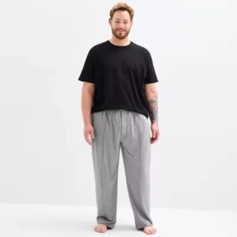 Shaquille O'Neal XLG Mens Crew Neck Short Sleeve Big and Tall Pajama Top