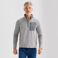 Free Country Mens High Neck Long Sleeve Active Quarter-Zip Pullover
