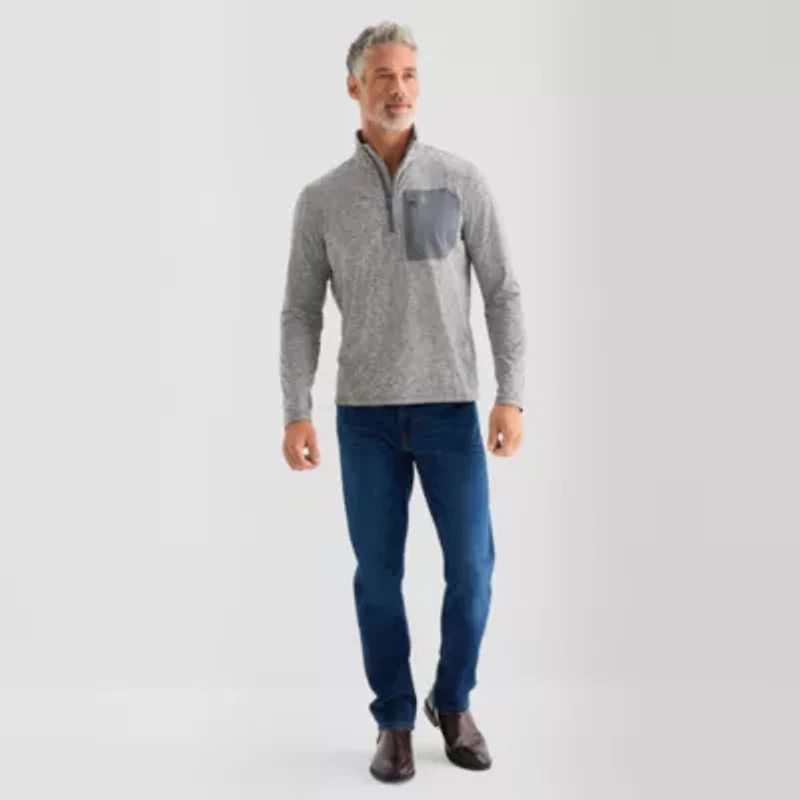 Free Country Mens High Neck Long Sleeve Active Quarter-Zip Pullover