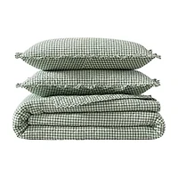 Laura Ashley Gracies Gingham Easy Care Quilt Set