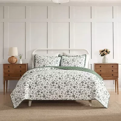Laura Ashley Miranda Easy Care Quilt Set