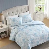 Laura Ashley Anja Textured Toile Easy Care Complete Bedding Set with Sheets