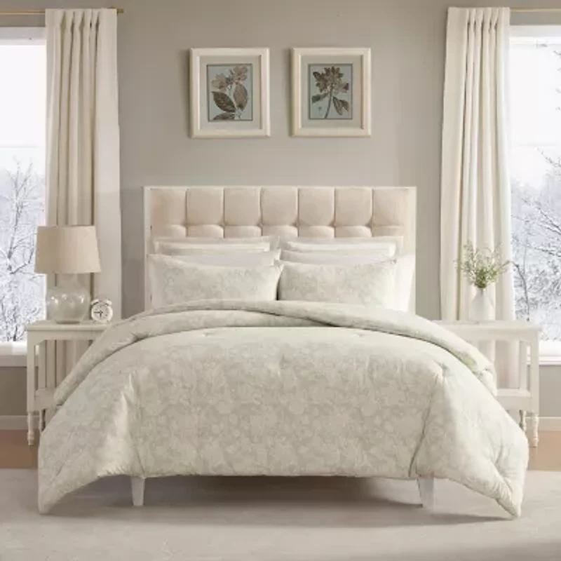 Laura Ashley Meredith Midweight Easy Care Comforter Set