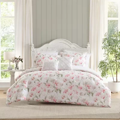 Laura Ashley Gosford Midweight Easy Care Comforter Set