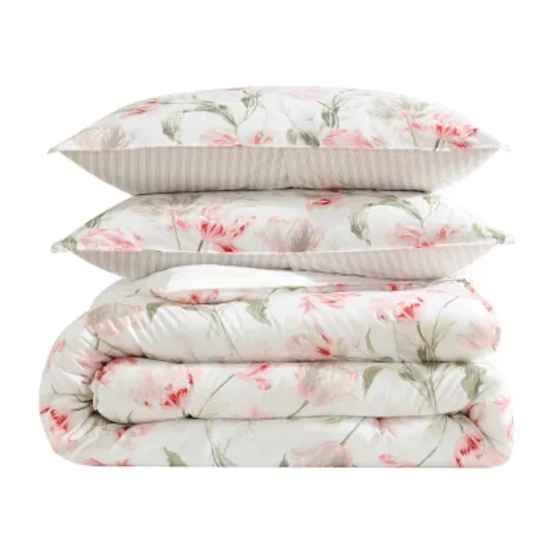 Laura Ashley Gosford Midweight Easy Care Comforter Set