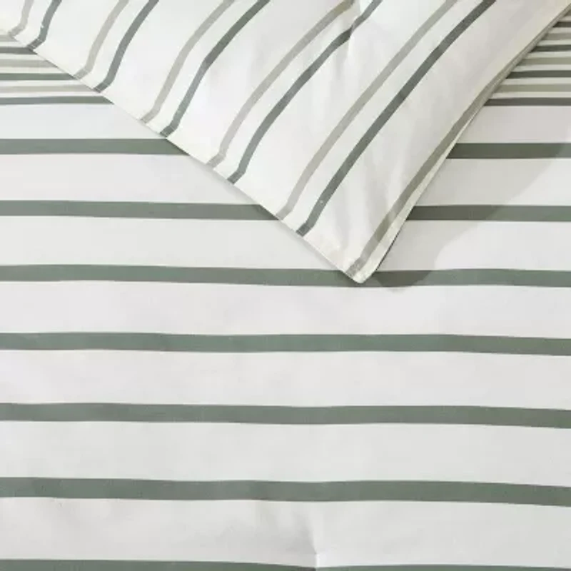 Eddie Bauer Cooper Stripe Midweight Easy Care Comforter Set