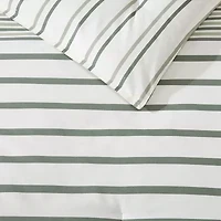 Eddie Bauer Cooper Stripe Midweight Easy Care Comforter Set