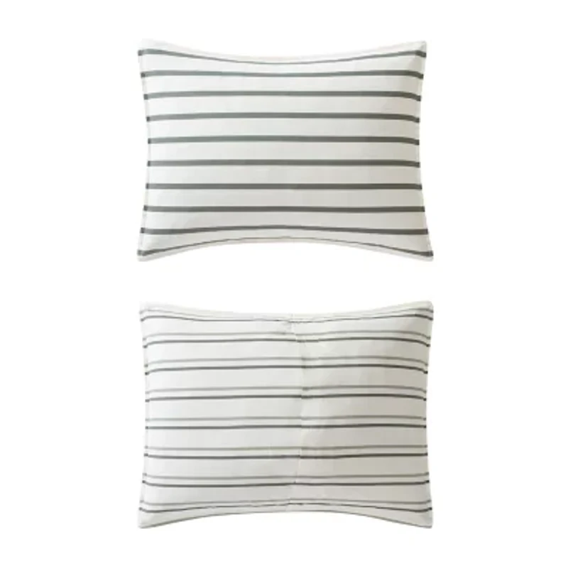 Eddie Bauer Cooper Stripe Midweight Easy Care Comforter Set