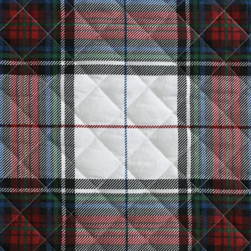 Eddie Bauer Holiday Plaid Easy Care Quilt Set