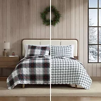 Eddie Bauer Holiday Plaid Easy Care Quilt Set