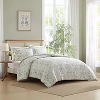 Laura Ashley Bramble Floral Midweight Easy Care Comforter Set