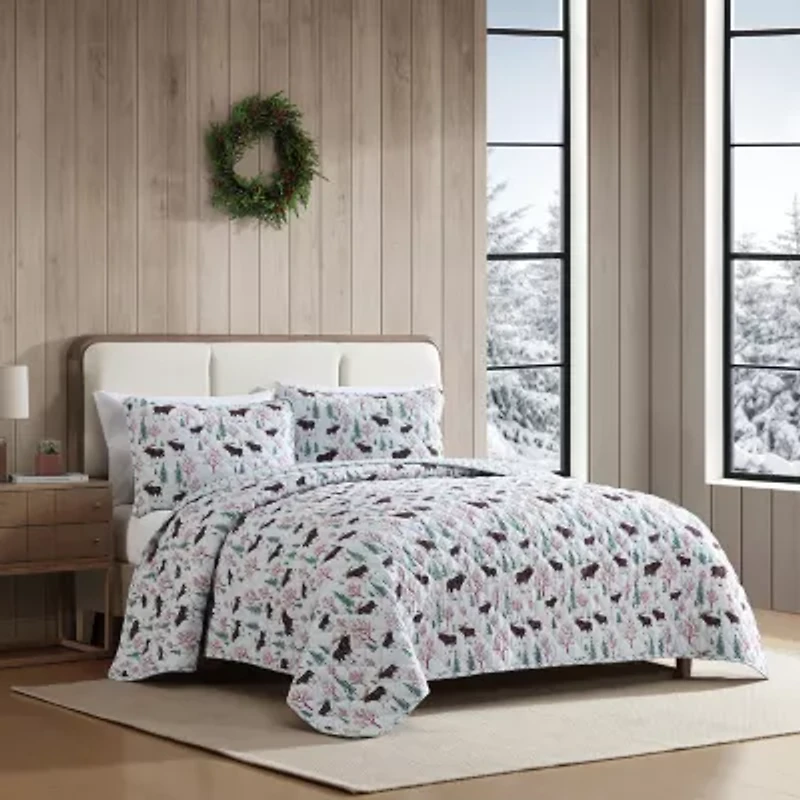 Eddie Bauer Mountain Moose Easy Care Quilt Set