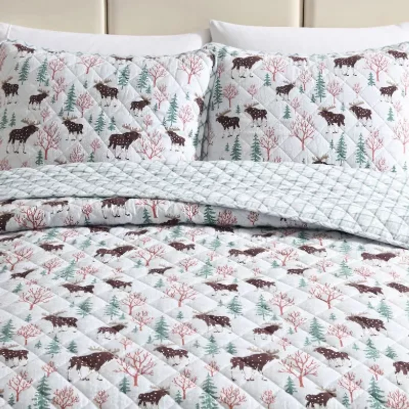 Eddie Bauer Mountain Moose Easy Care Quilt Set