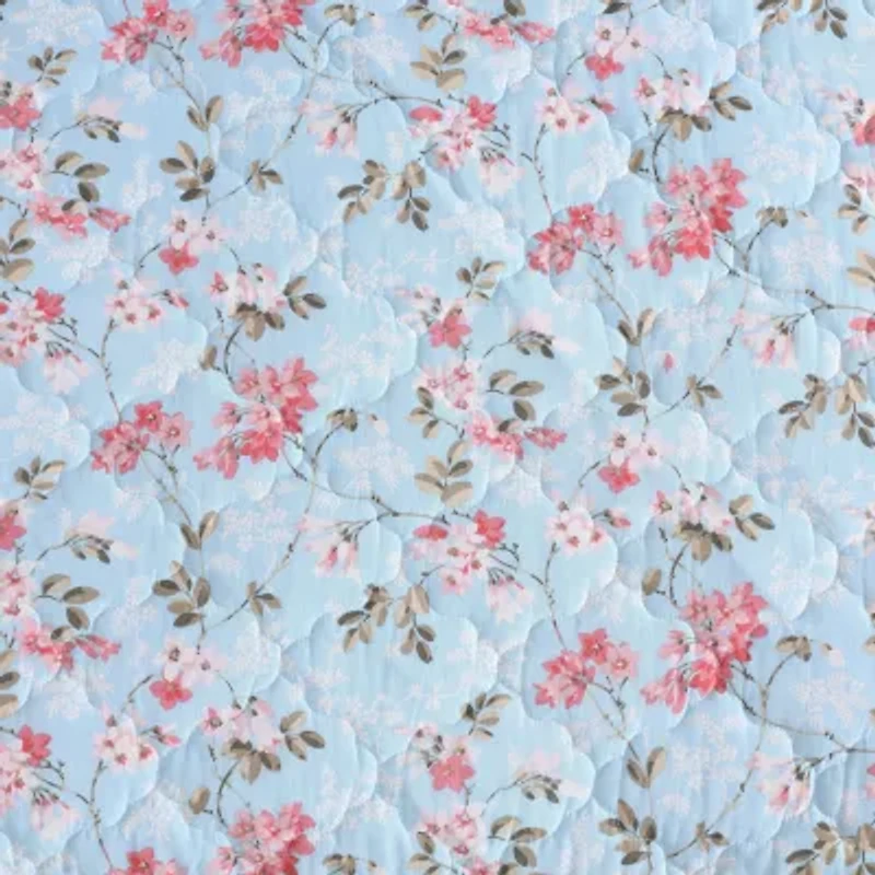 Laura Ashley Blissful Dreams Easy Care Quilt Set