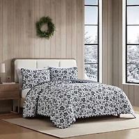 Eddie Bauer Woodblock Floral Easy Care Quilt Set