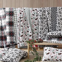 Eddie Bauer Woodblock Floral Easy Care Quilt Set