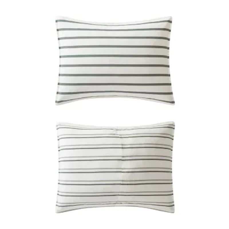 Eddie Bauer Cooper Stripe Easy Care Duvet Cover Set