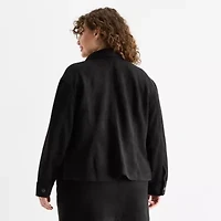 Frye and Co. Womens Lightweight Plus Shirt Jacket