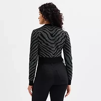 Bold Elements Womens Crew Neck Long Sleeve Blouse