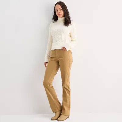 St. John's Bay Womens Mid Rise Bootcut Corduroy Pant