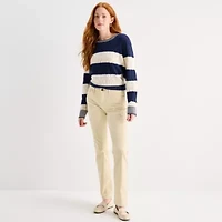 St. John's Bay Womens Mid Rise Straight Corduroy Pant