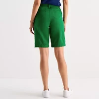 St. John's Bay Womens 11" Mid Rise Bermuda Short