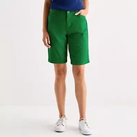 St. John's Bay Womens 11" Mid Rise Bermuda Short