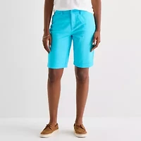 St. John's Bay Womens 19" Mid Rise Bermuda Short
