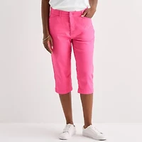 St. John's Bay Womens Mid Rise Capri Pant