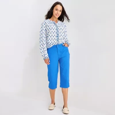 St. John's Bay Womens Mid Rise Capri Pant