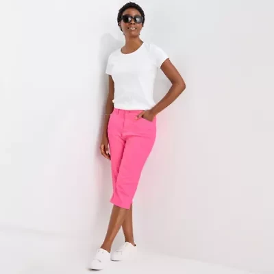 St. John's Bay Womens Mid Rise Capri Pant