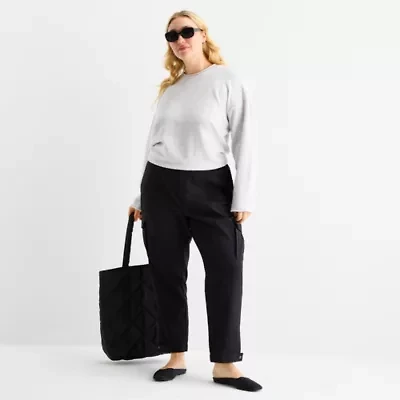 Stylus Womens Cuffed Plus Cargo Pant