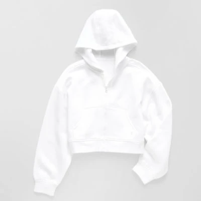 Xersion Little & Big Kid Girls Long Sleeve Fleece Zipper Active Hoodie