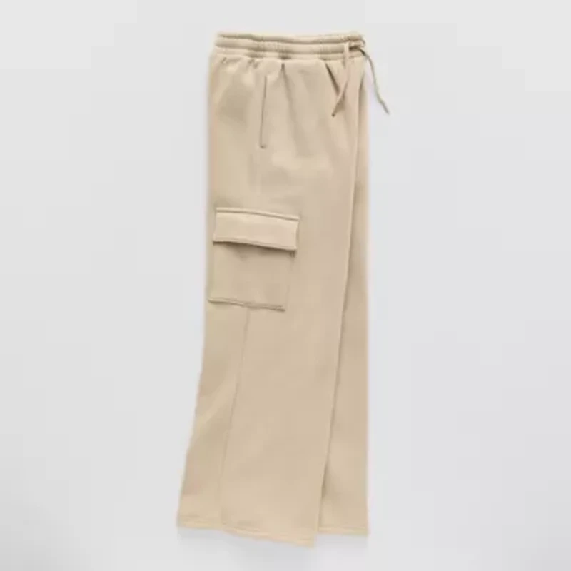 Xersion Big Kid Boys Mid Rise Straight Active Fleece Cargo Pant