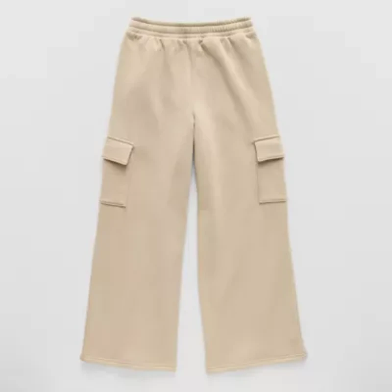 Xersion Big Kid Boys Mid Rise Straight Active Fleece Cargo Pant