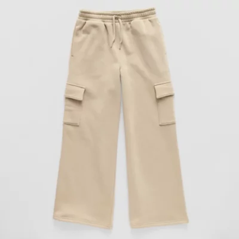 Xersion Big Kid Boys Mid Rise Straight Active Fleece Cargo Pant