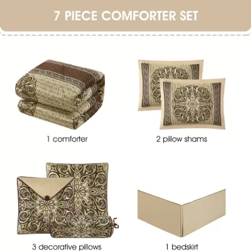 Stratford Park Austin 7pc Midweight Comforter Set
