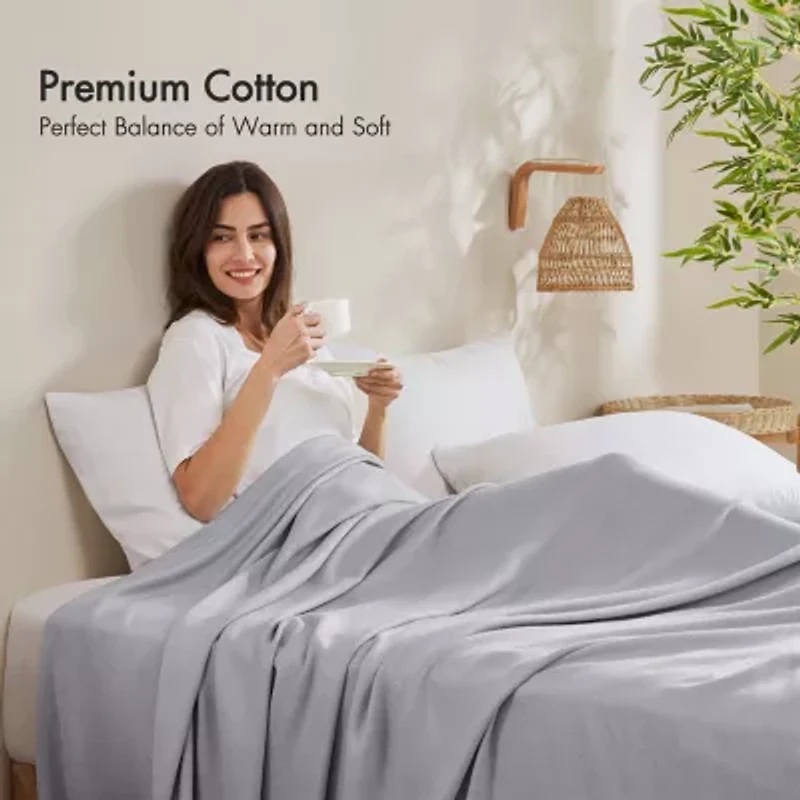 Madison Park Rayon From Bamboo Cooling Cotton Blanket Lightweight