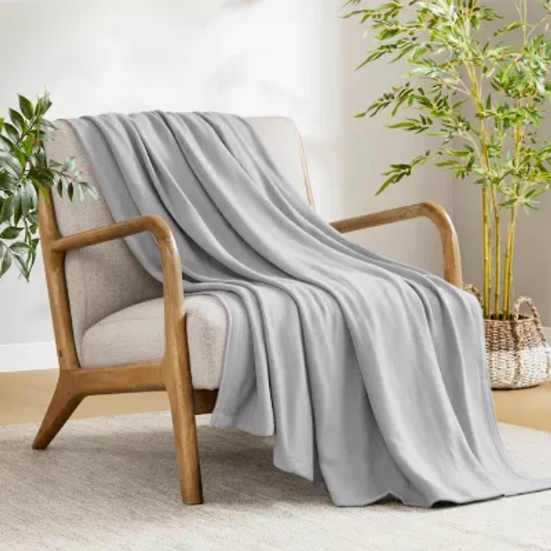 Madison Park Rayon From Bamboo Cooling Cotton Blanket Lightweight