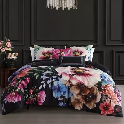 Bebejan Night Poppies 5-pc. Midweight Reversible Comforter Set