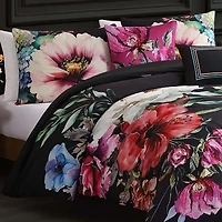 Bebejan Night Poppies 5-pc. Midweight Reversible Comforter Set