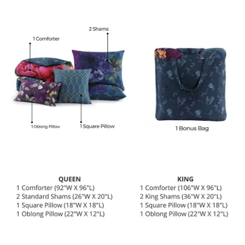 Bebejan 5-pc. Midweight Reversible Comforter Set