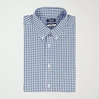 IZOD All Over Stretch Mens Easy Care Wrinkle Free Short Sleeve Dress Shirt