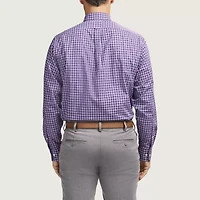 IZOD All Over Stretch Mens Easy Care Wrinkle Free Long Sleeve Dress Shirt