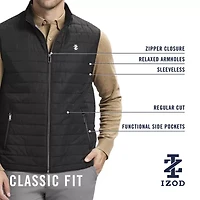 IZOD Hydrashield Mens Midweight Quilted Vest