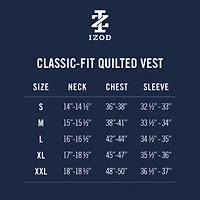 IZOD Hydrashield Mens Midweight Quilted Vest