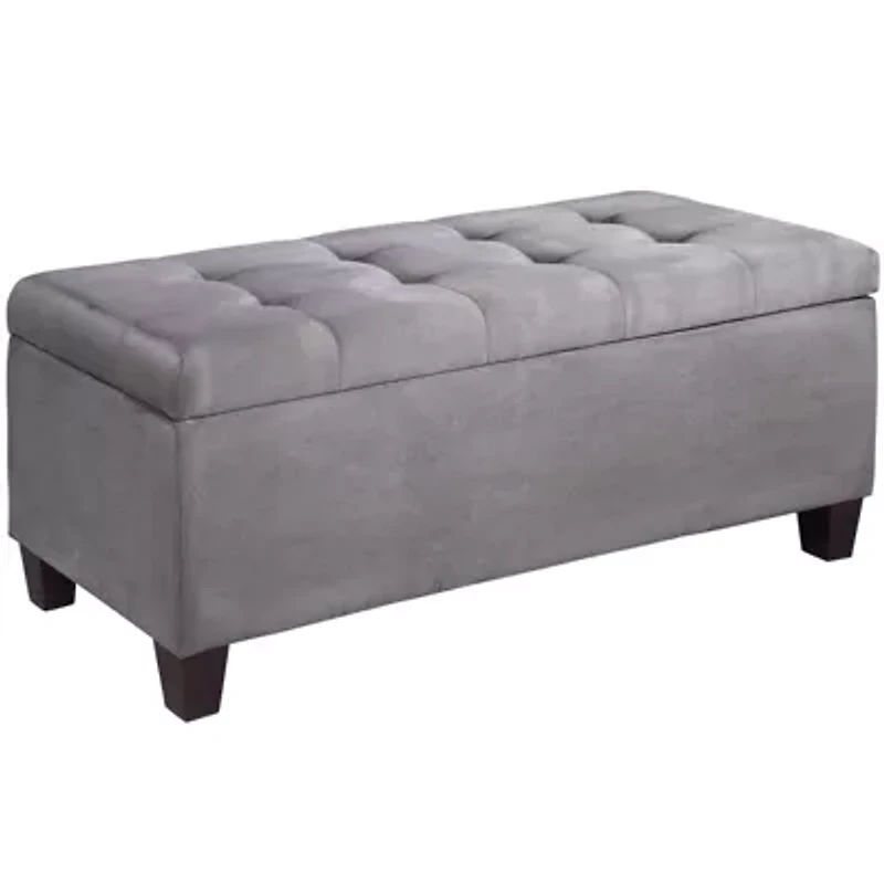 Presley Upholstered Shoe Storage Ottoman