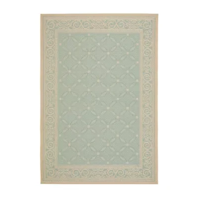 Safavieh Courtyard Collection Jennie Geometric Indoor/Outdoor Area Rug