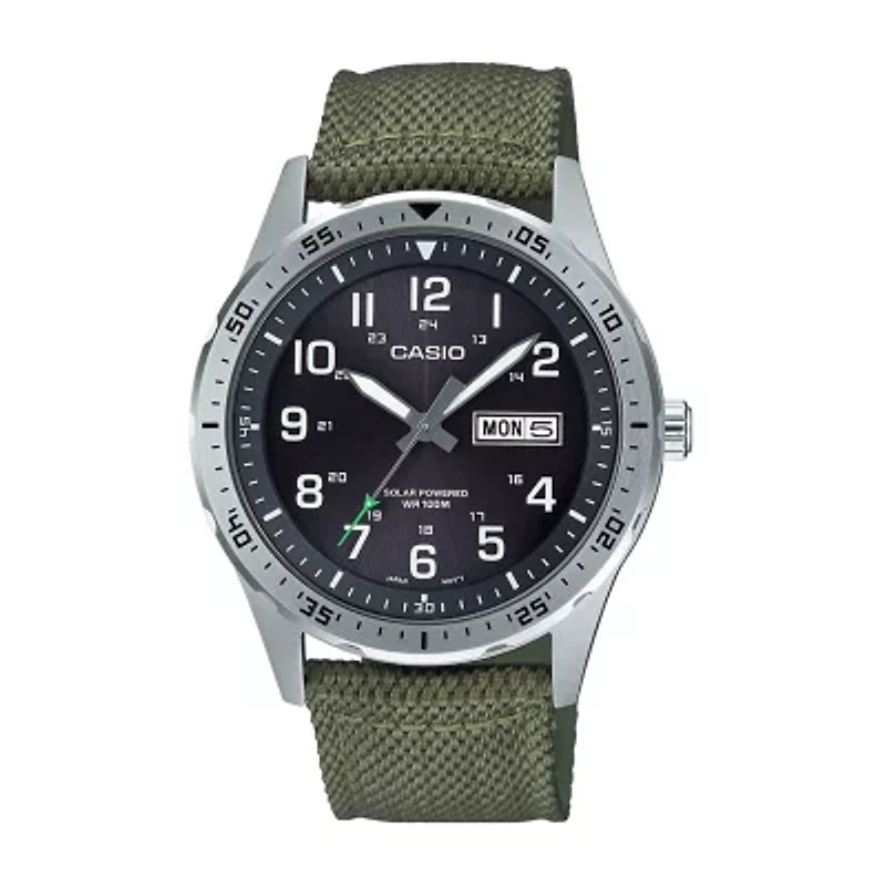 Casio Mens Green Strap Watch Mtps120l-3av