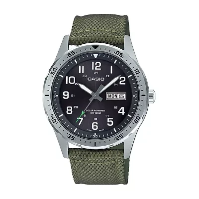 Casio Mens Green Strap Watch Mtps120l-3av